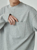 Ribbon Pocket Long Sleeve Tee