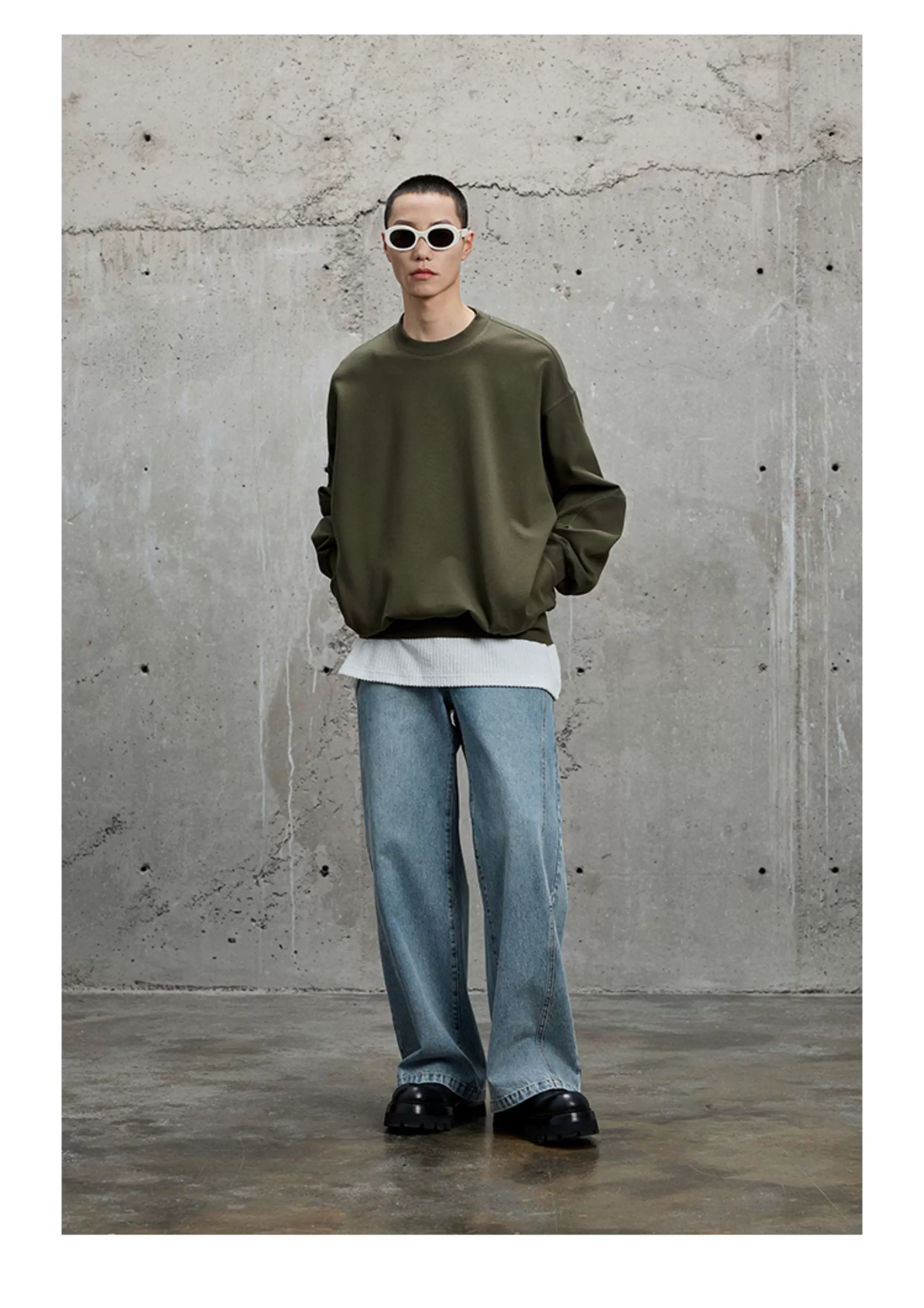 Vintage Washed Flared Denim Pants