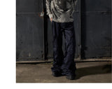 Distressed Knight Armor Print Sweater
