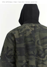 Black Khaki Camo MA1 Bomber Jacket