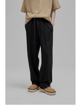 Tie Waist Straight Leg Knit Pants
