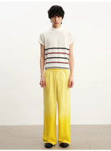 Faded Cotton Straight Loose Pants