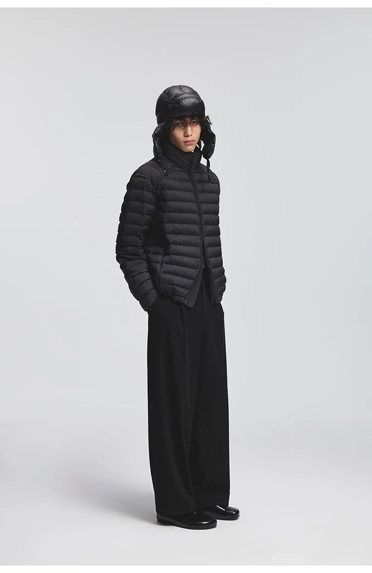 Pleated Elastic Waist Brushed Twill Slacks