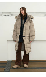 Versatile 90% Down Detachable Waterproof Jacket