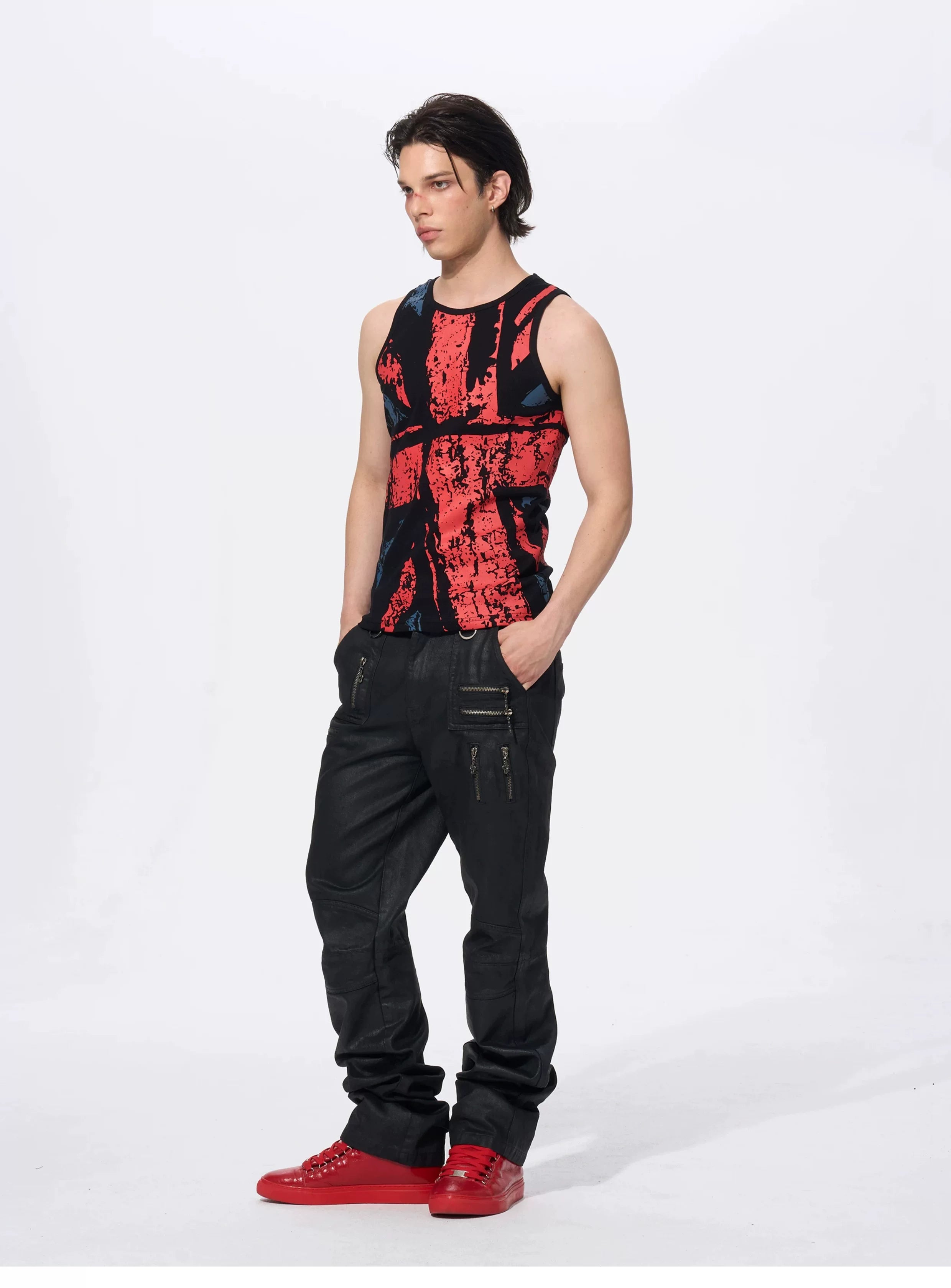 Men's Union Jack Print Cotton Tank