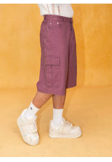 Men's Vintage Loose Cargo Denim Shorts
