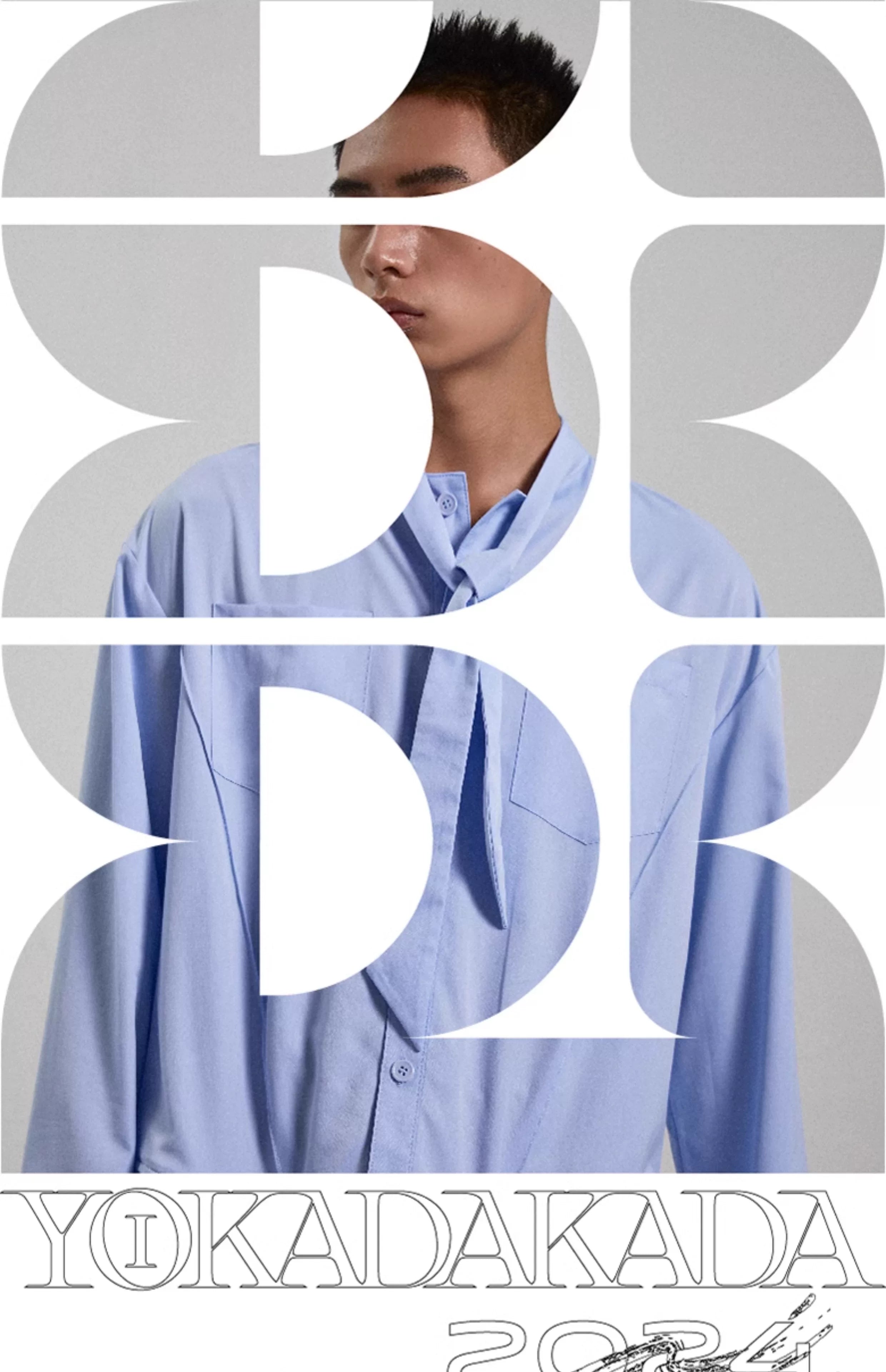 Blue Bow Tie Long Sleeve Shirt