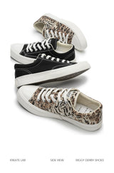 Low-top Cork Platform Casual Canvas Shoes