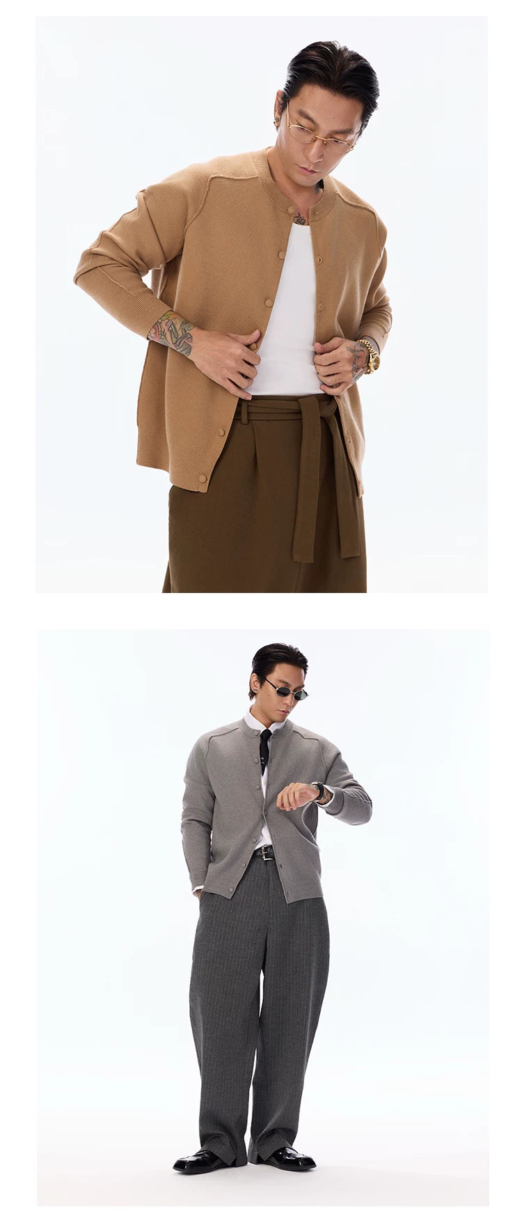 Modal Core-Spun Knit Cardigan