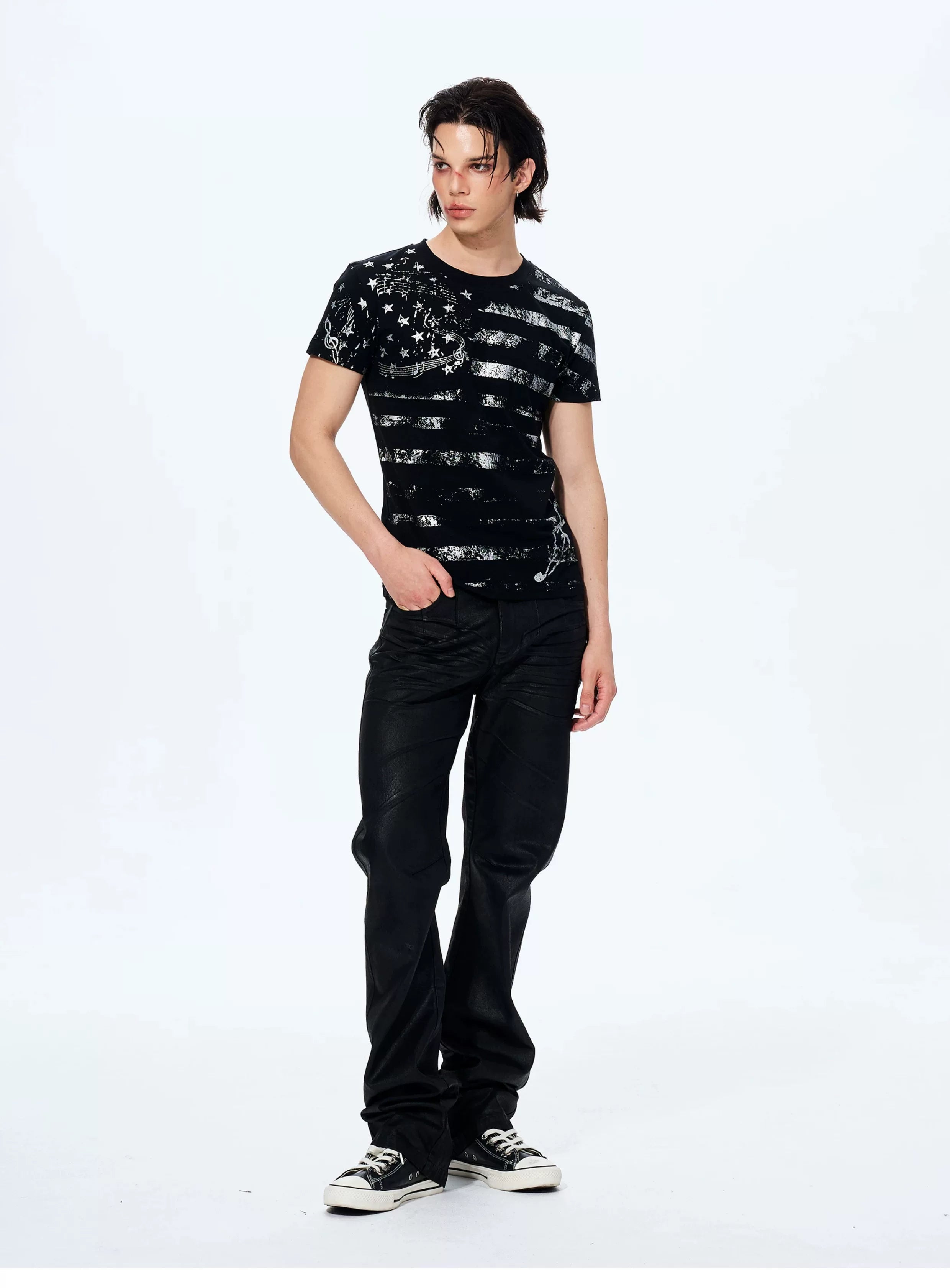 Men's Star Print Street Tee