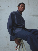 Okayama Washed Long-Staple Cotton Denim Shirt