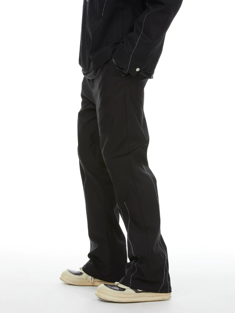 Loose Straight-Leg 360g Twill Pants
