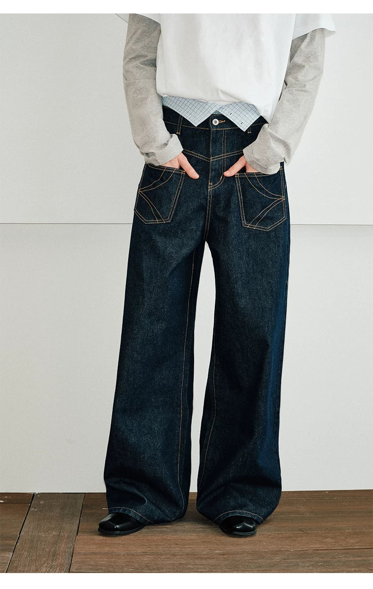 Men's Reversible Baggy Pocket Jeans