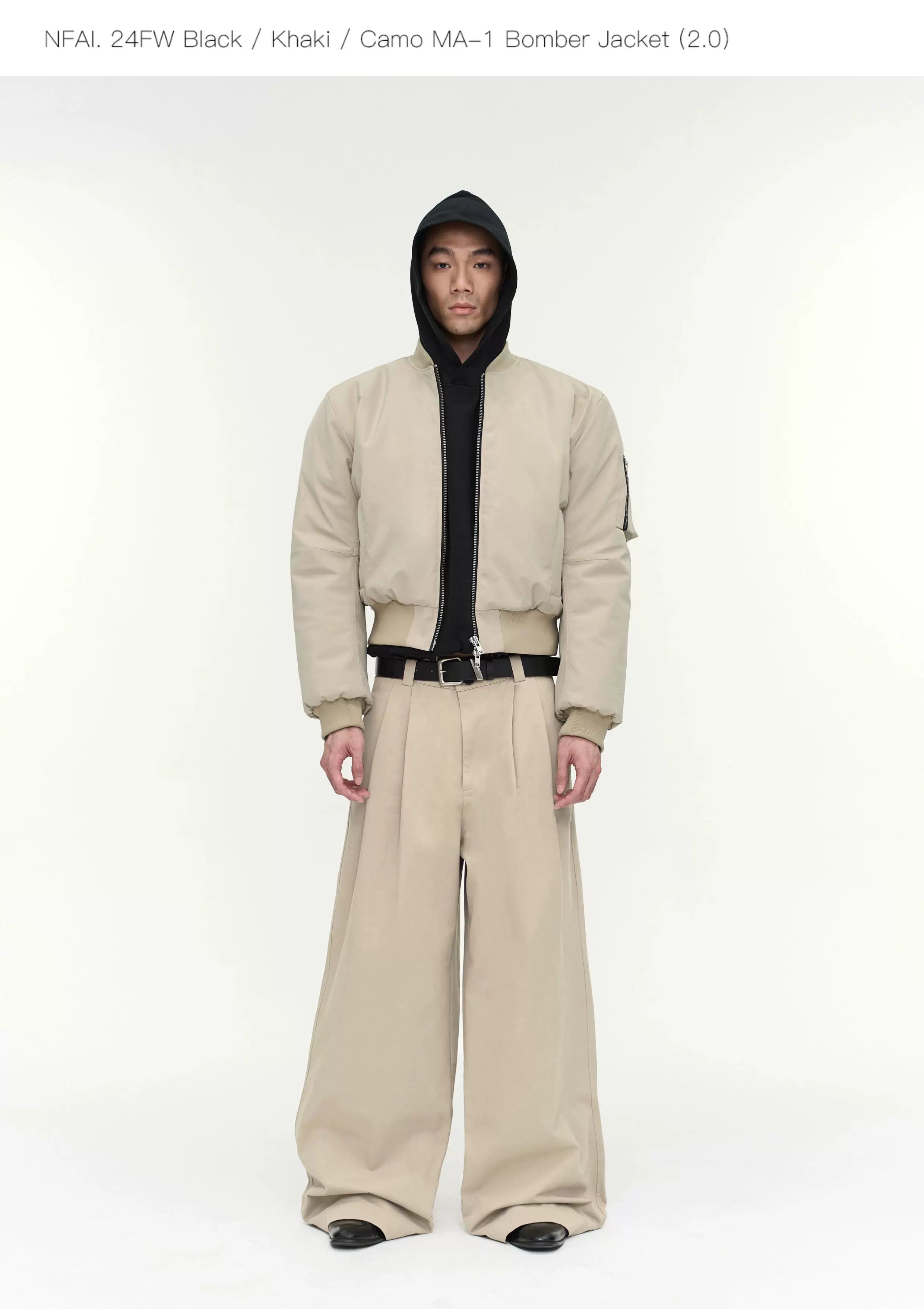 Black Khaki Camo MA1 Bomber Jacket