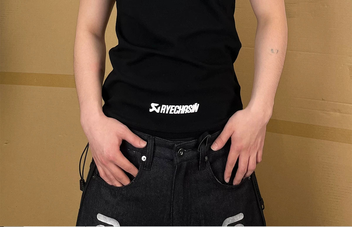 Motorcycle Graphic Print Cotton Tee