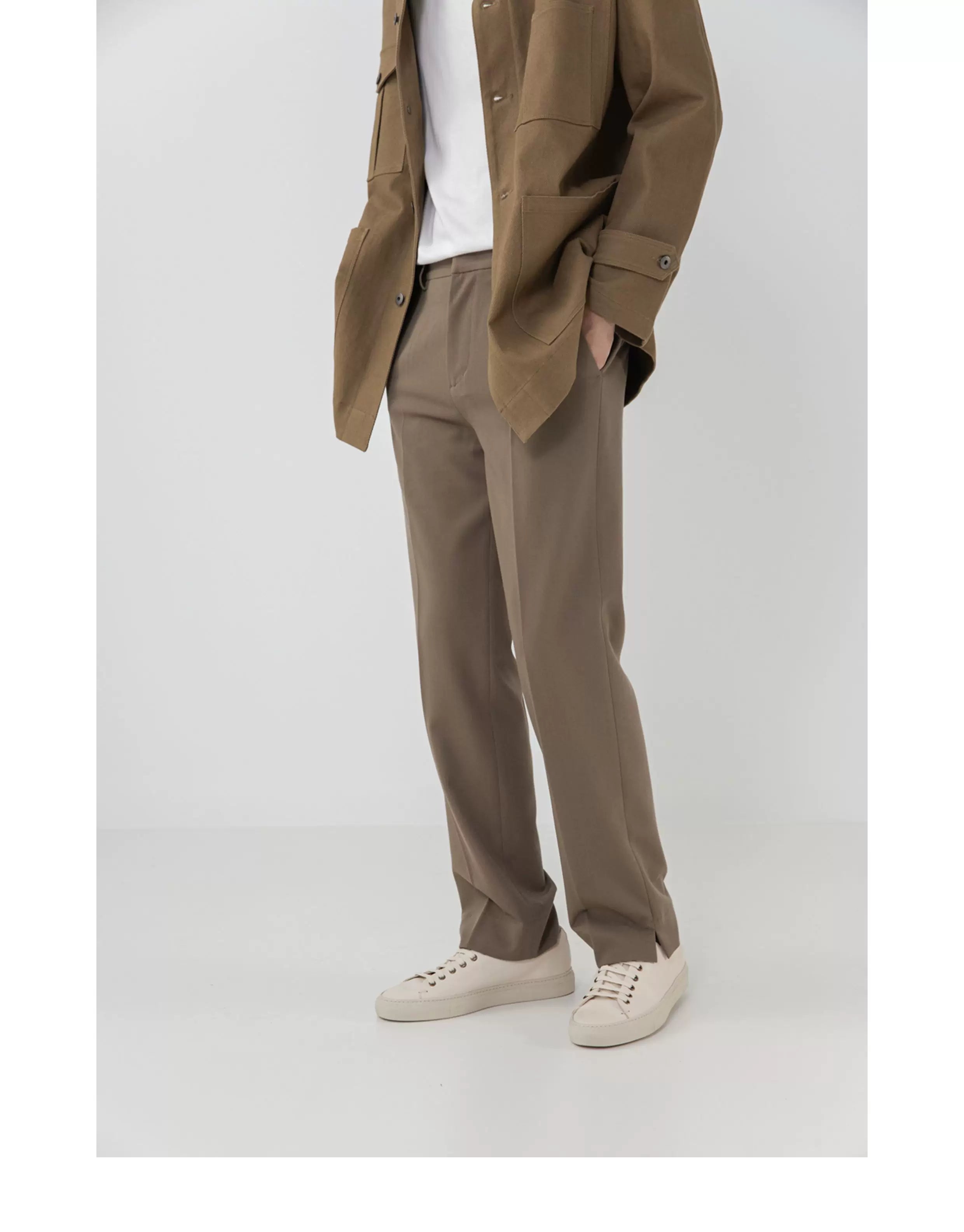 Drapey Straight Split Lounge Pants