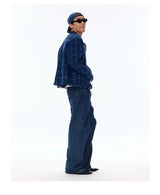 Elegant Retro Plaid Boxy Tweed Jacket