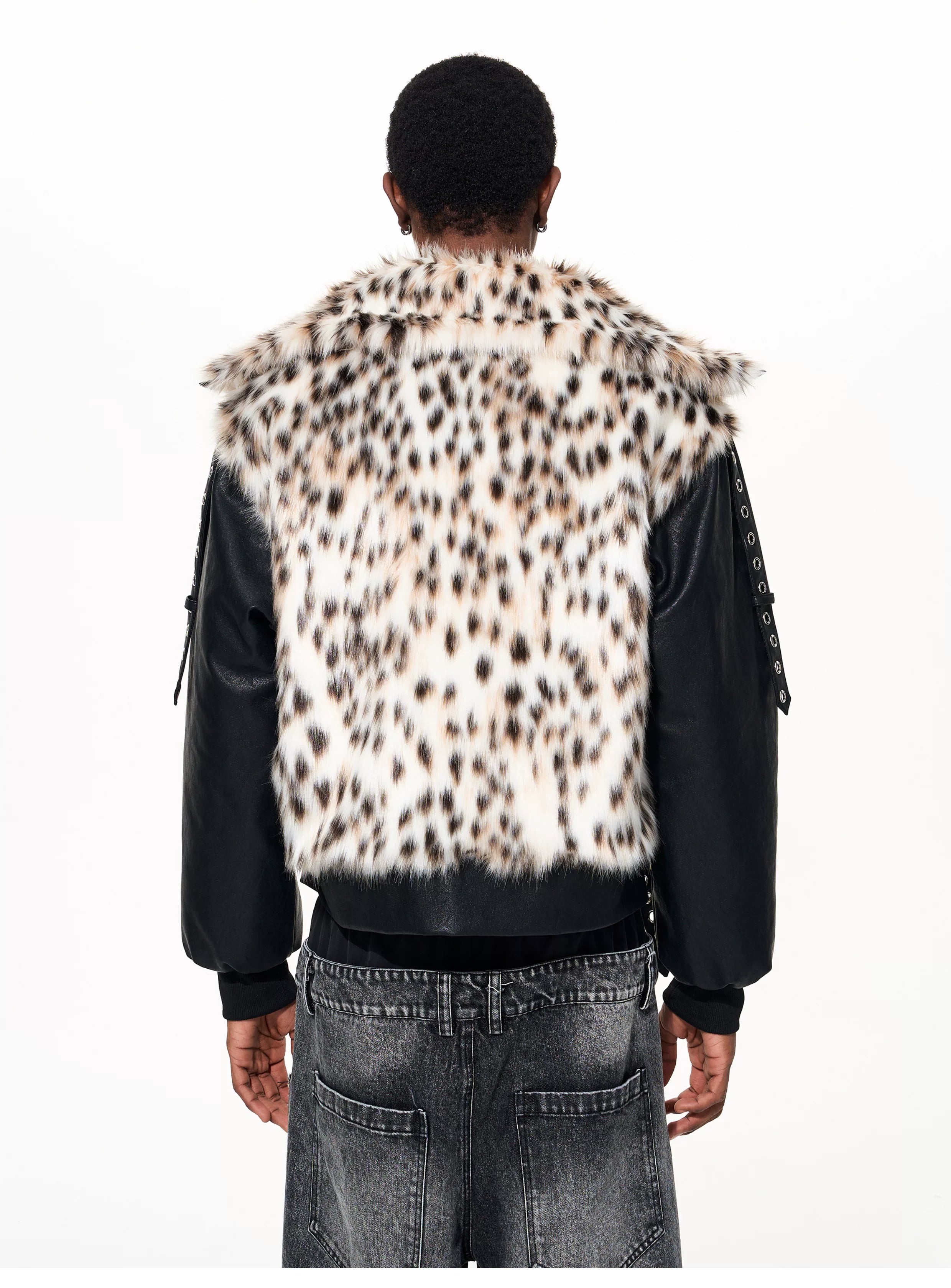 Men's Winter Fur Patchwork Padded Coat