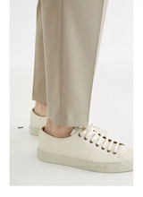 Double Pleated Wide Cropped Suit Pants