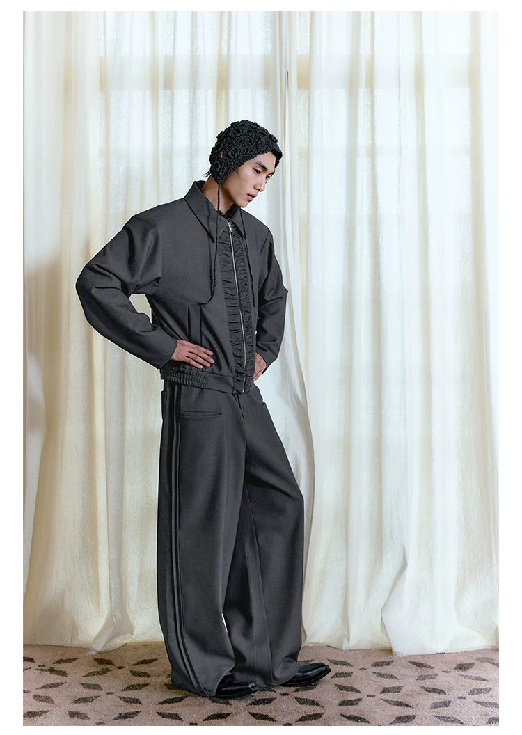 Boxy Fit Court Jacket YKK Zipper