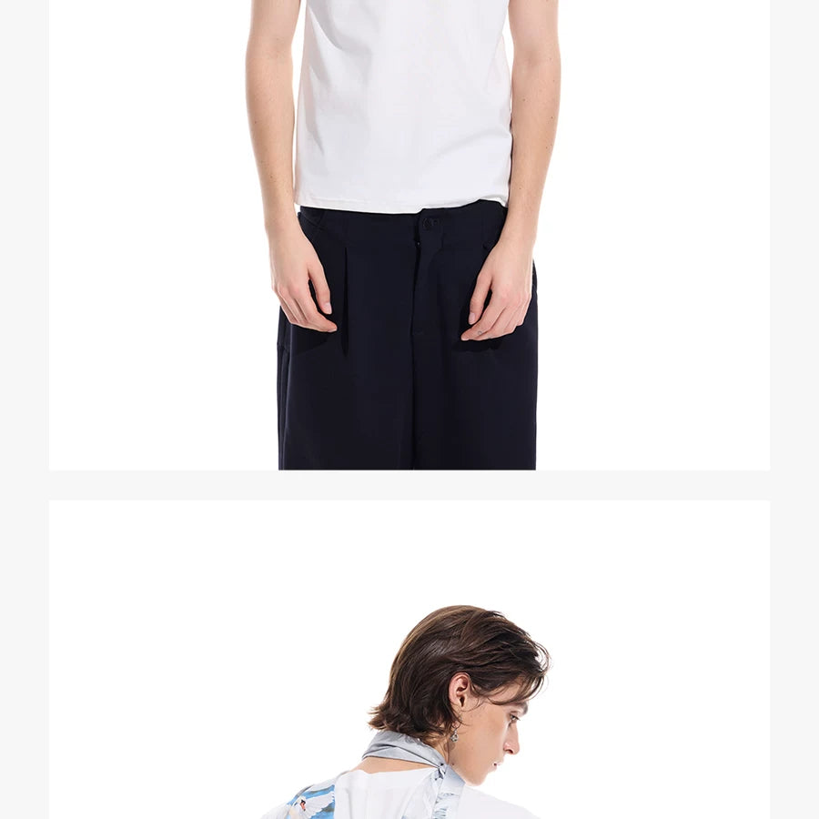 Distressed Print Slim Fit V-Neck Tee