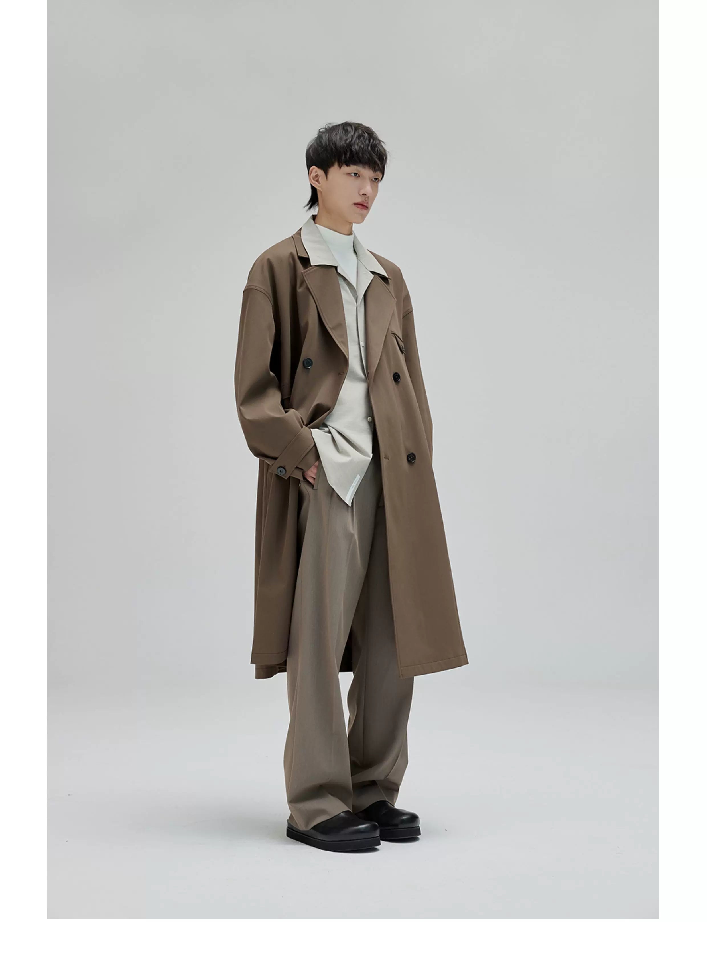 Vintage Pleated Wide Waist Casual Pants