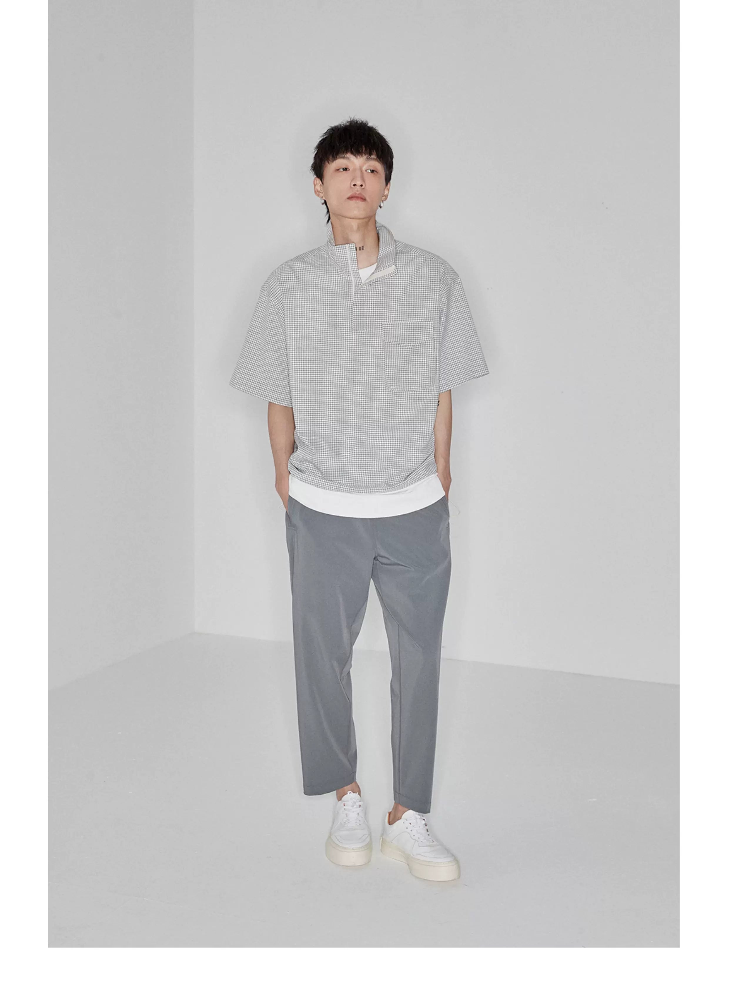 Drapey Stretchy Elastic Waist Cropped Pants