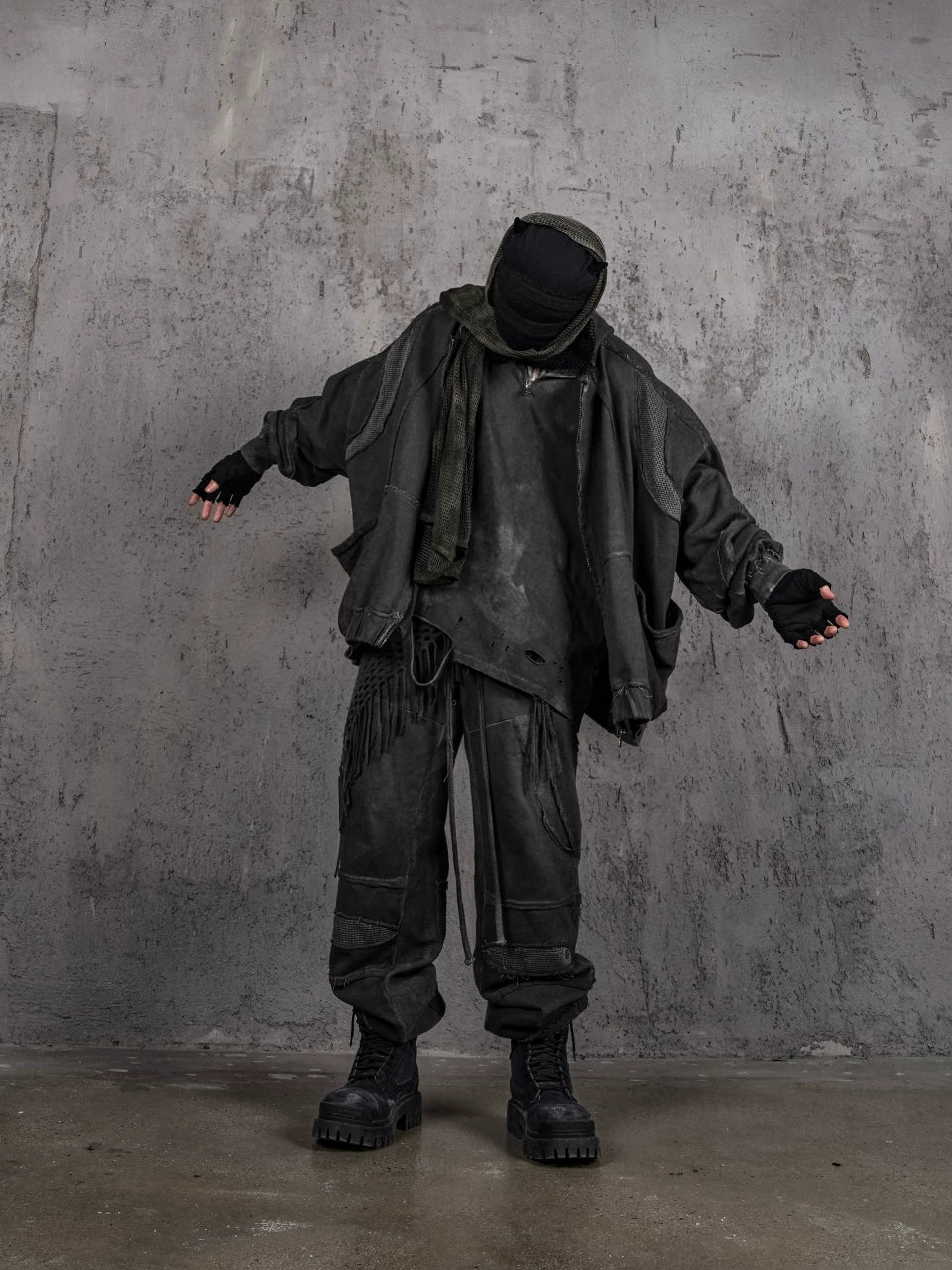 Demon Tooth Heavyweight Distressed Cuffed Sweatpants