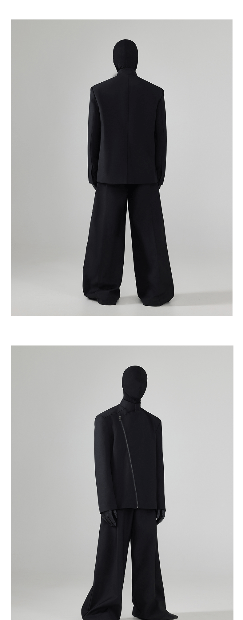 Black Loose Men's Suit Coat