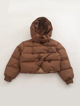 Unisex Y2K Cropped Down Puffer Jacket