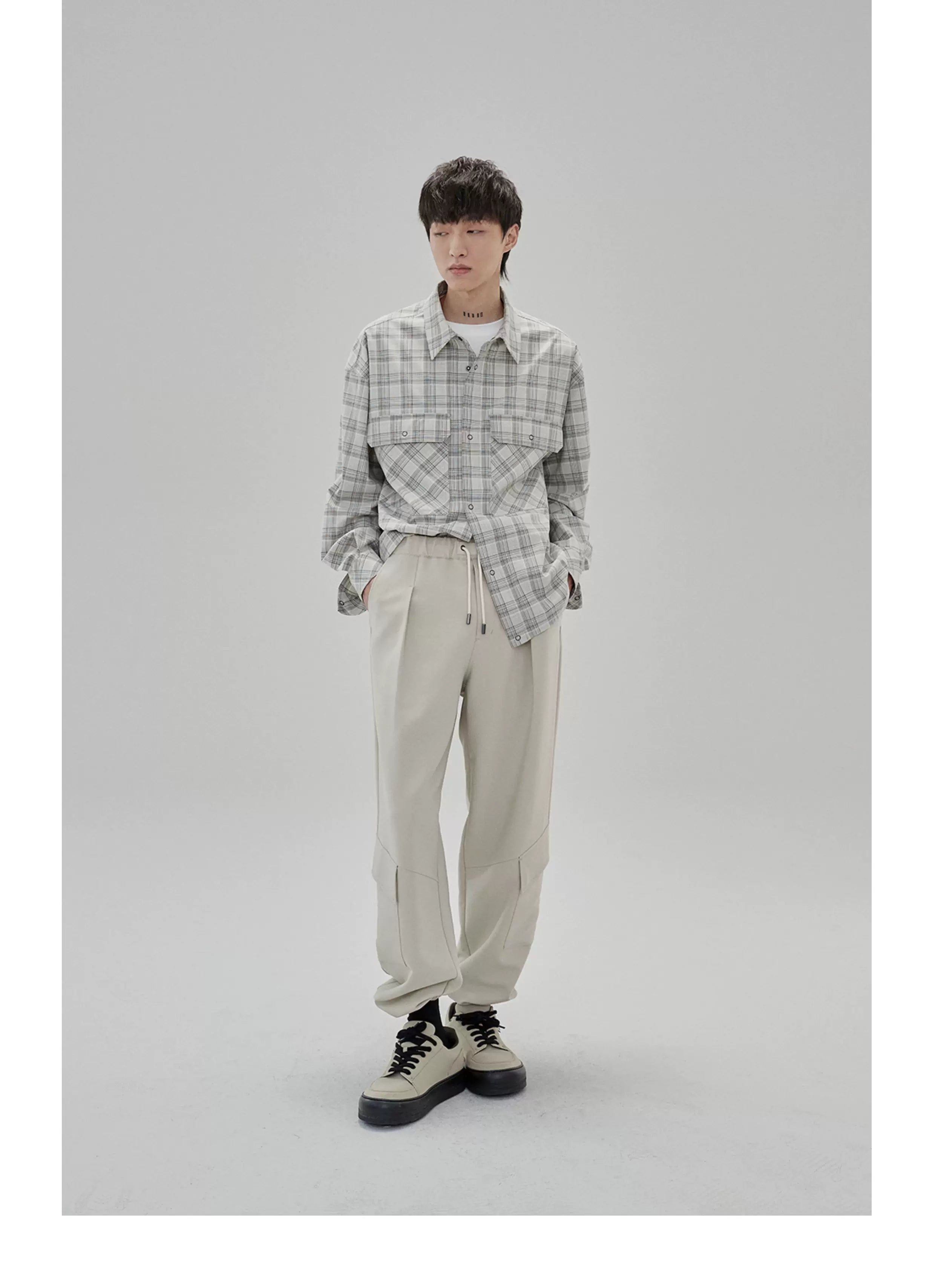 Tapered Drawstring Pocket Cargo Pants