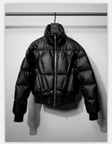 Oversized Zip Collar Puffer Jacket