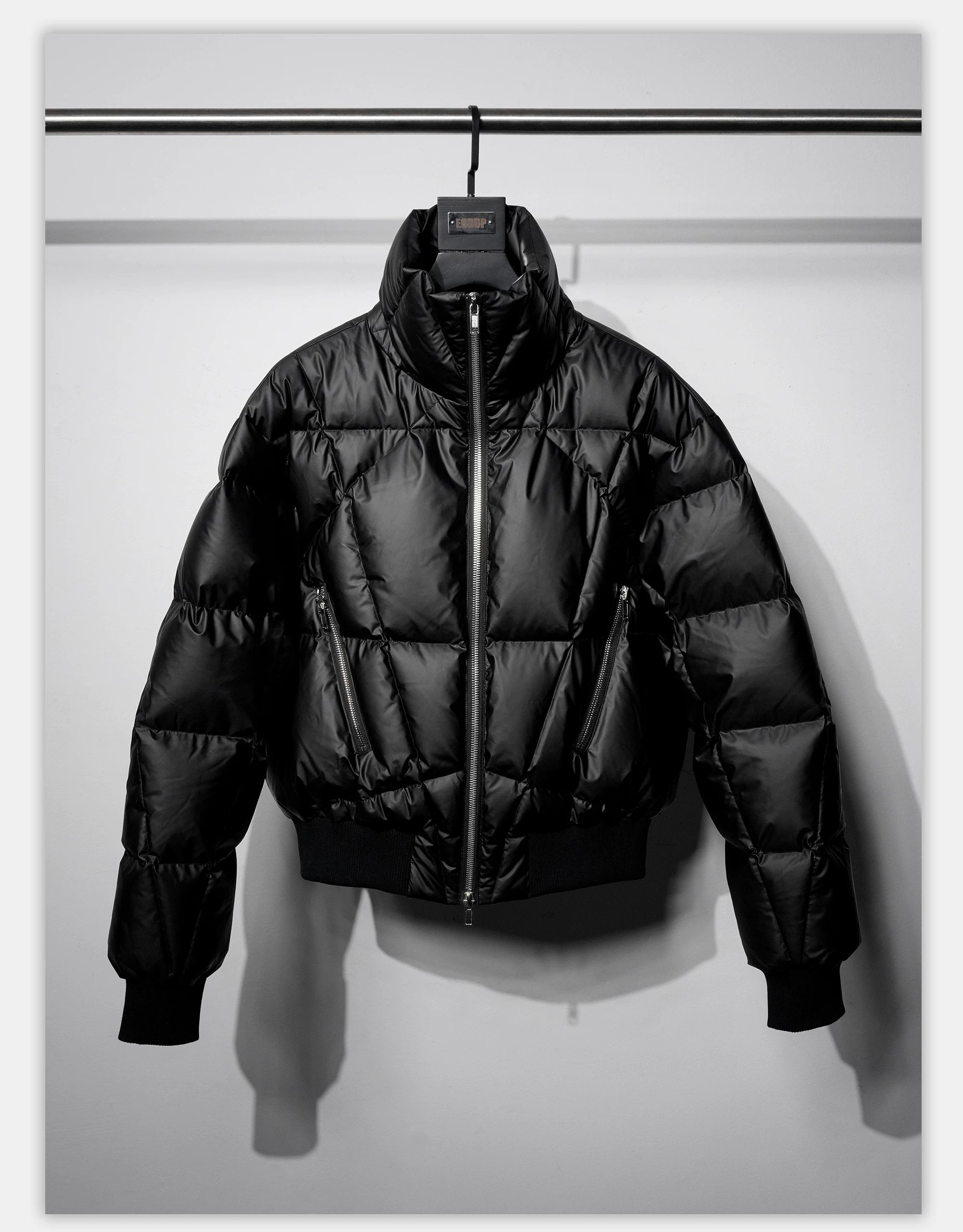 Oversized Zip Collar Puffer Jacket