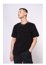 Men's Short Sleeve Mesh Metal Tee
