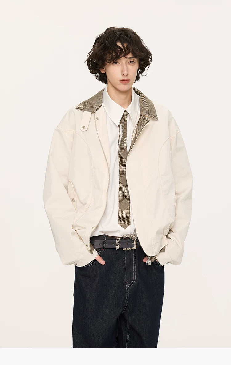 Houndstooth Harrington Jacket