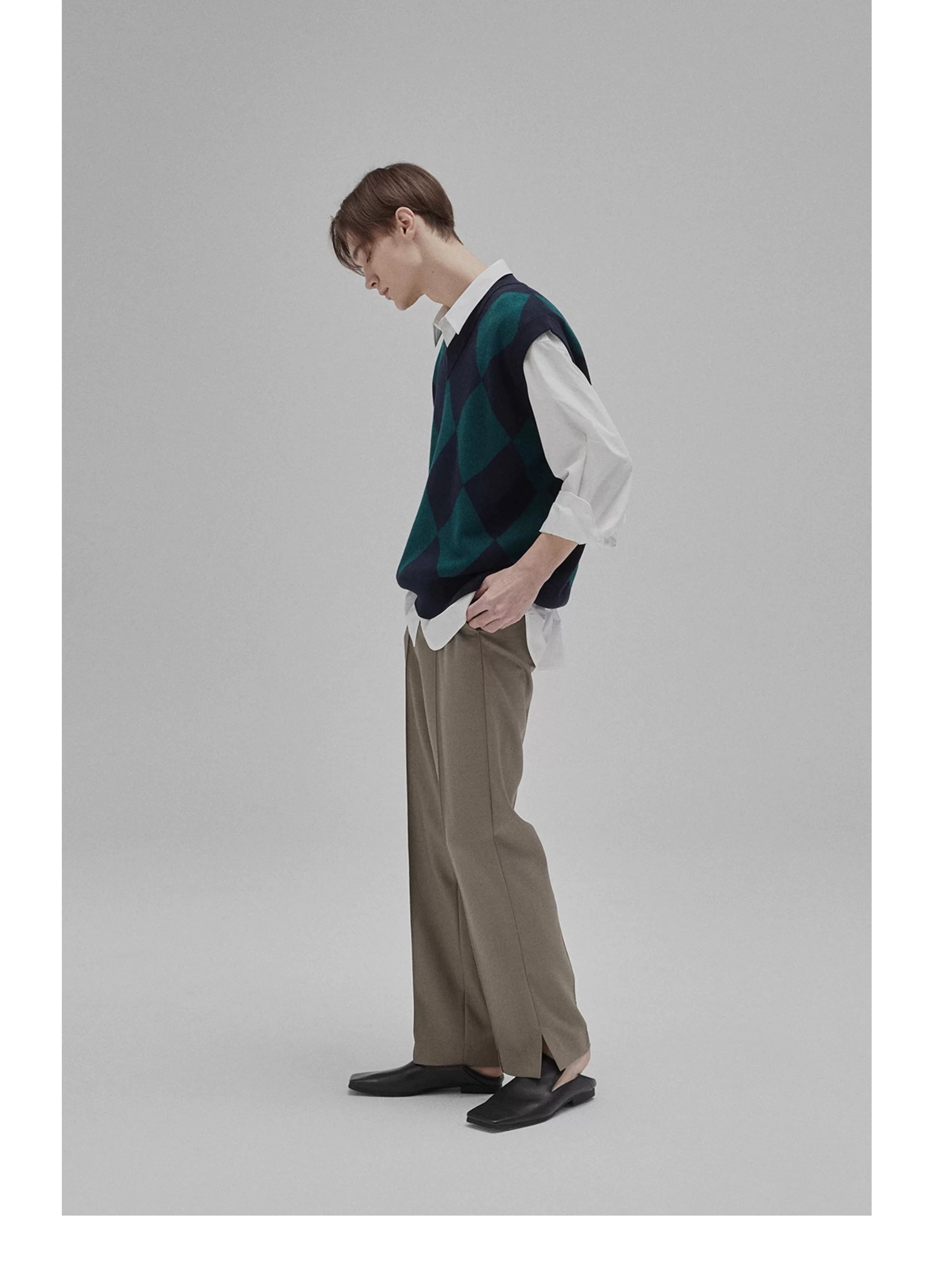 Basic Satin Slub Curved Hem Shirt