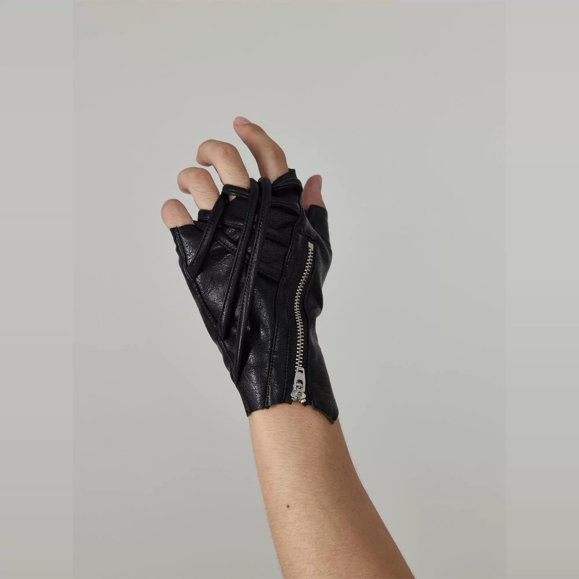 Strapped Tactical Leather Gloves