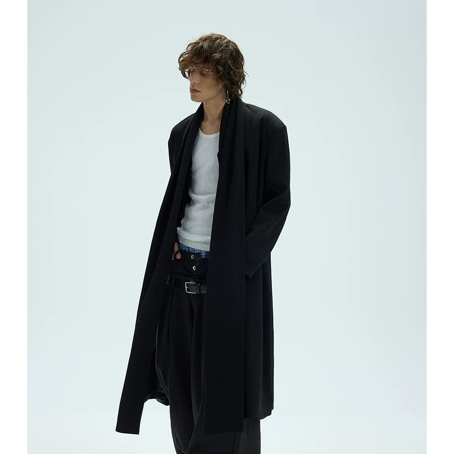 Thick Multi-Wear Hooded Scarf Blazer Coat