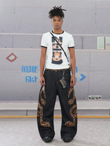 Slim Nerd Punk Portrait Print Tee