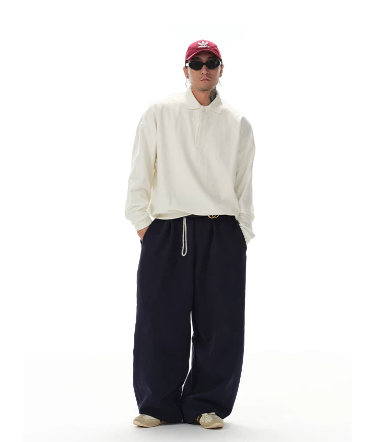 Oversized Polo Neck Sweatshirt