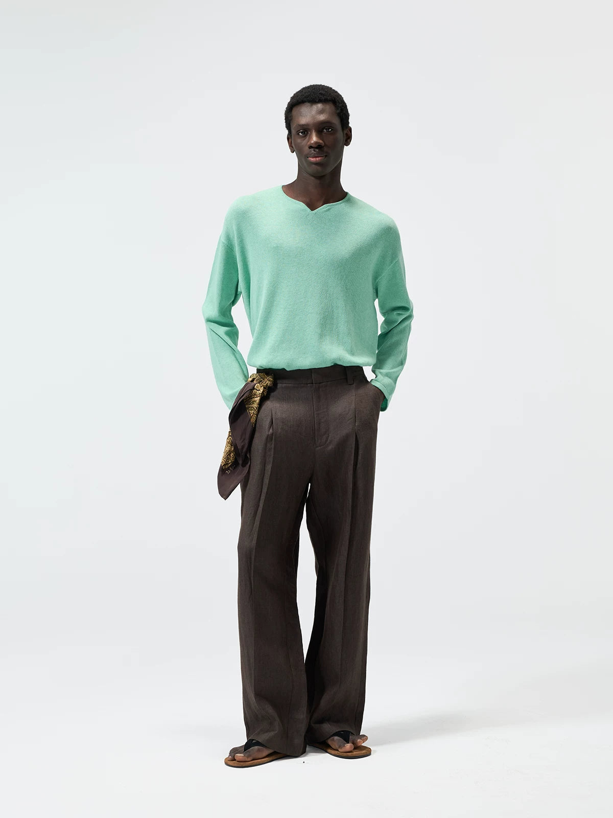 Linen Cotton Loose Long Sleeve Tee