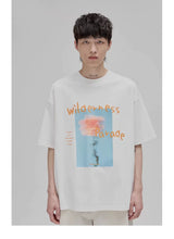 Graffiti Print Double Mercerized Tee