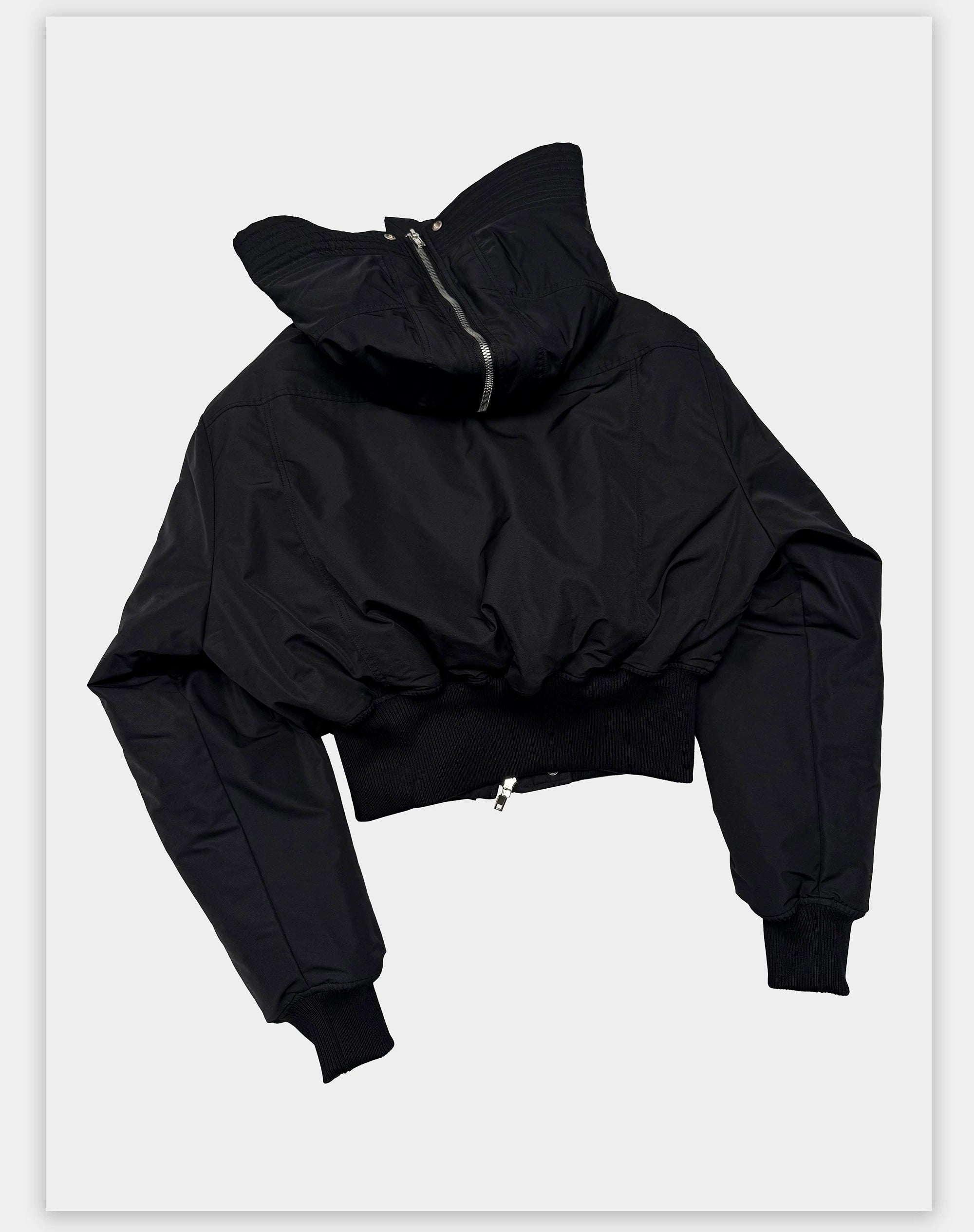 Dark 3M Oversized Hooded Bomber Jacket