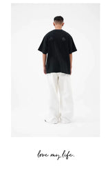 Black Sequin Devil Wing Tee