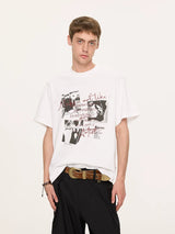 Band Screen Print Cotton Couple Tees