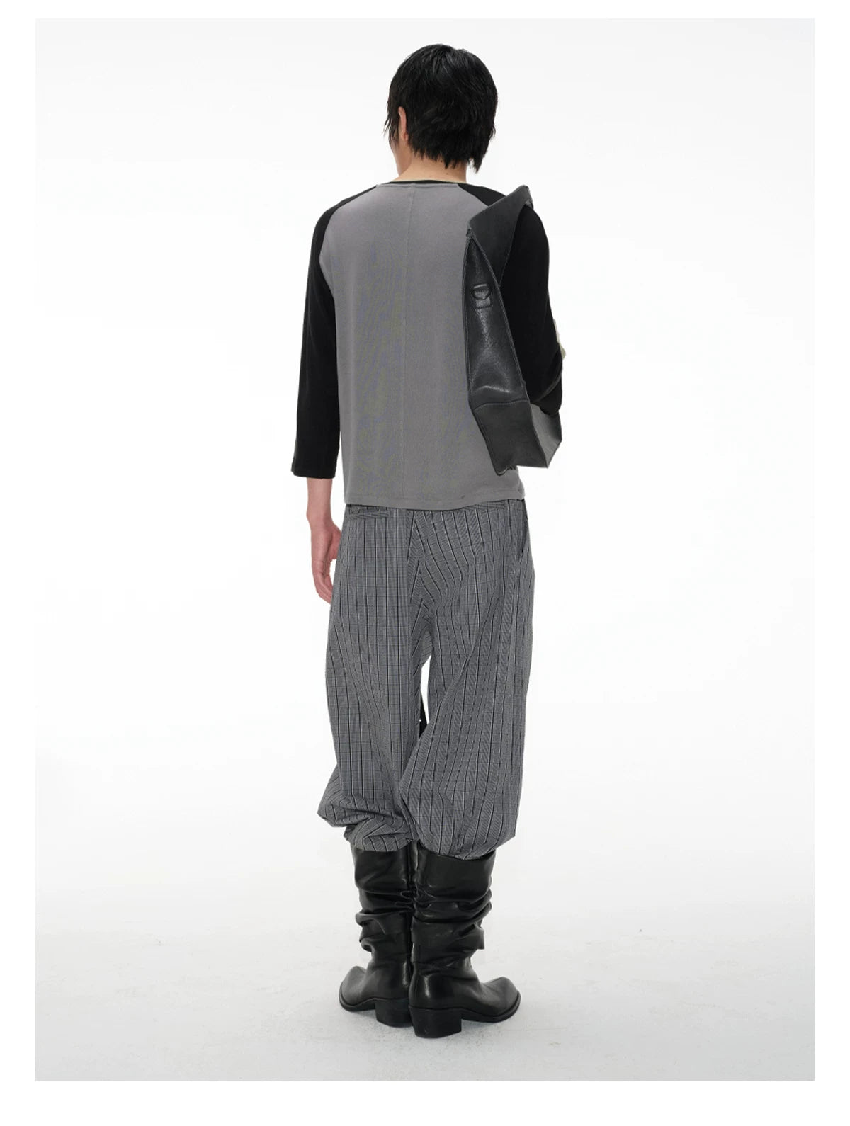 Color Block Raglan Three-Quarter Sleeve Tops