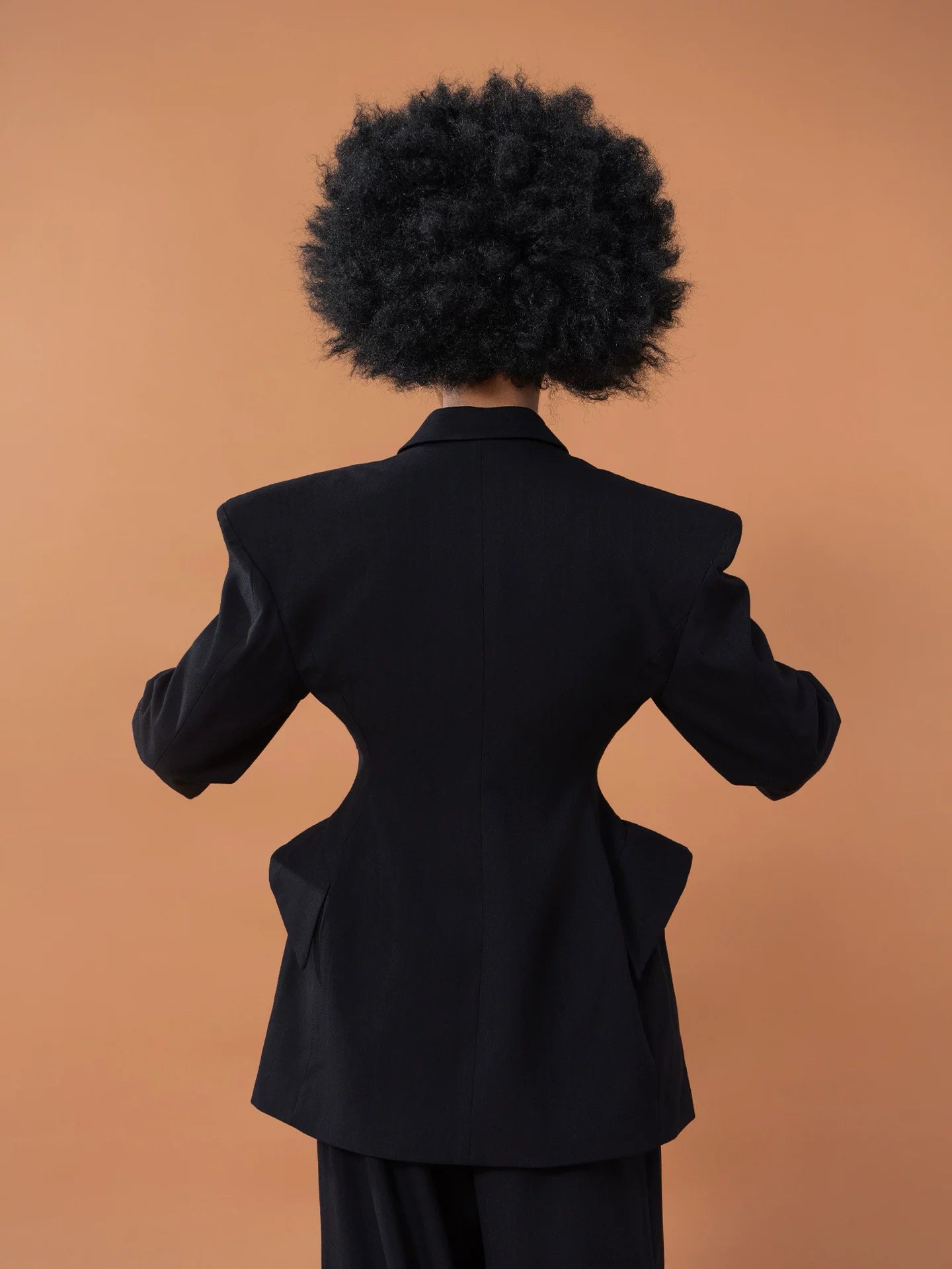 Men's Black Double Breasted Blazer