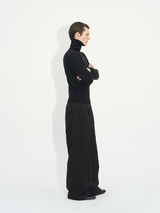 Slim Fit Ribbed Knit Long Sleeve Tops