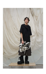Skin-Friendly Short-Sleeve Detachable Small Hooded Tee