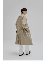 Double Breasted Long Trench Coat